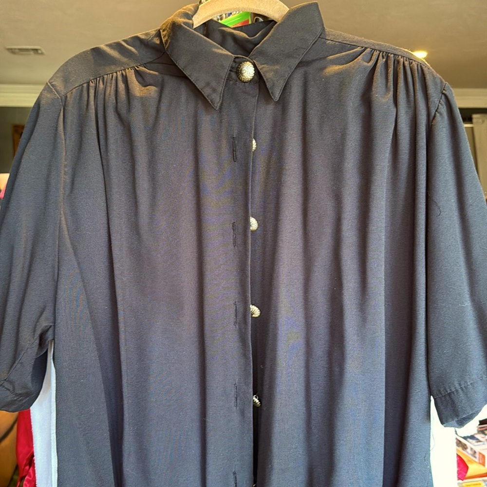 Vintage Black Dress Shirt
